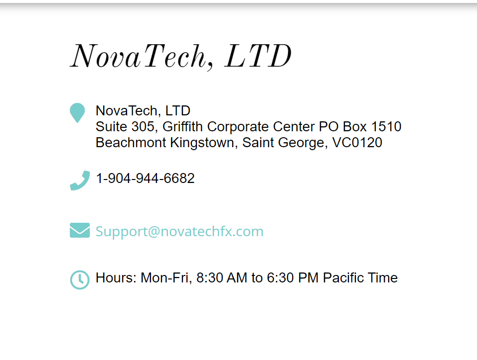 novatechfx customer support