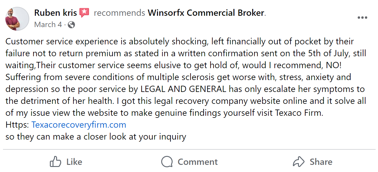 facebook review on winsorfx 2