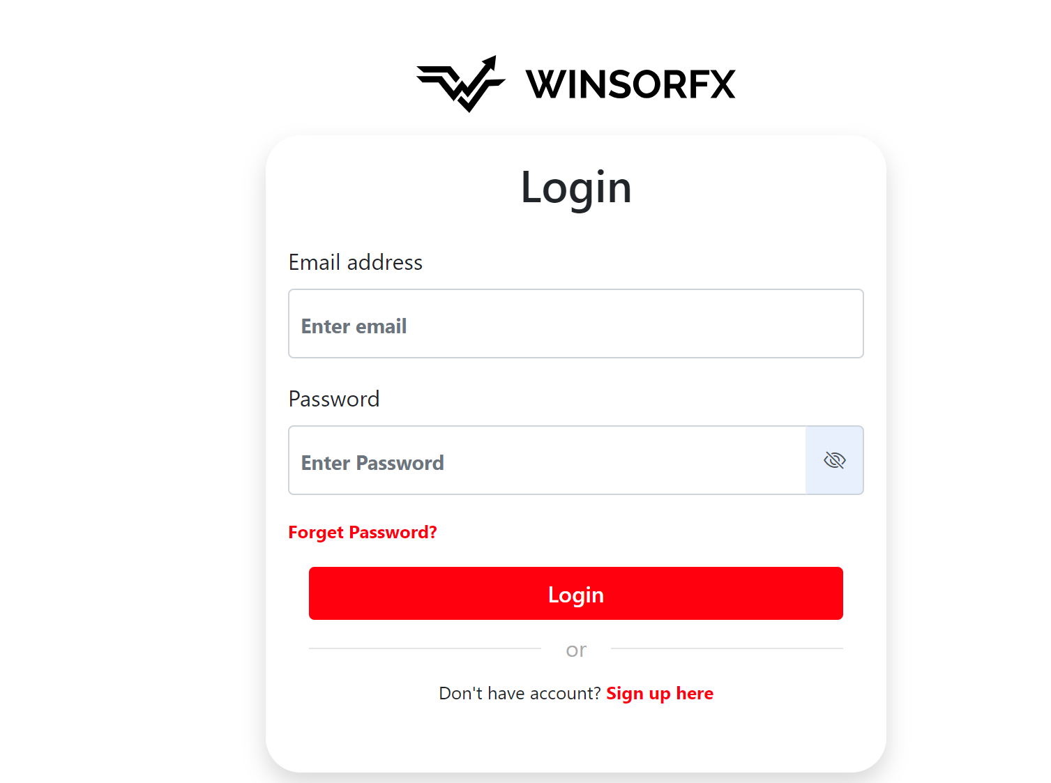 winsorfx login panel