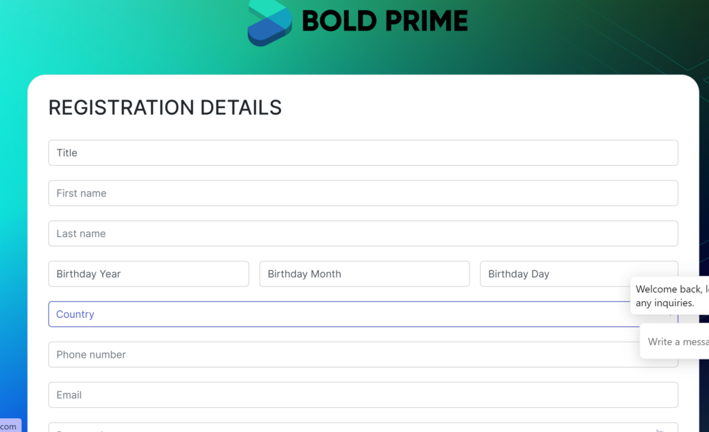 How To Open an Account on BoldPrime